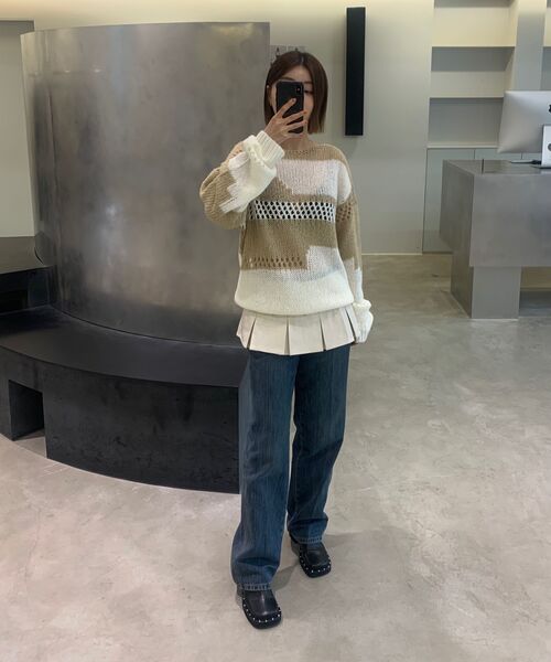 DIAGONAL(ダイアゴナル)の「LOOSE COLOR MIX KNIT (beige)(ニット/セーター・レディース・その他・FREE)」の7枚目の写真