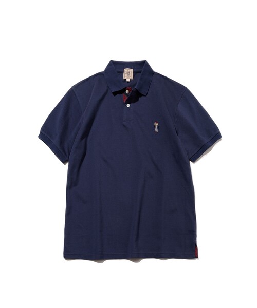 J.PRESS(ジェイプレス)の「1枚で品よく決まる【BULLDOG BOY / 8色展開】カノコレジメン ポロシャツ(Tシャツ/カットソー・メンズ・ブラック系/ローズ系/黄土色系/ライトグレー系/サックスブルー系/ホワイト系/ネイビー系/ライトグリーン系・SMALL/MEDIUM/LARGE/X-LARGE)」の13枚目の写真