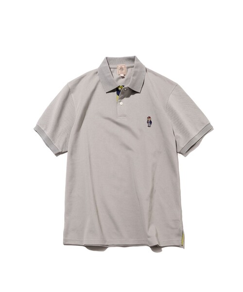 J.PRESS(ジェイプレス)の「1枚で品よく決まる【BULLDOG BOY / 8色展開】カノコレジメン ポロシャツ(Tシャツ/カットソー・メンズ・ブラック系/ローズ系/黄土色系/ライトグレー系/サックスブルー系/ホワイト系/ネイビー系/ライトグリーン系・SMALL/MEDIUM/LARGE/X-LARGE)」の16枚目の写真