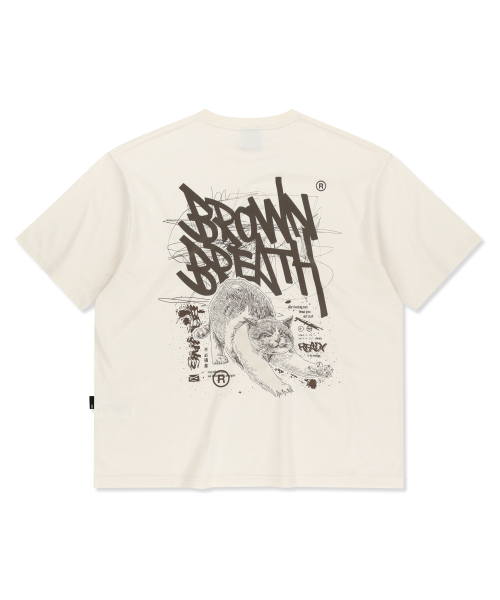 BROWNBREATH(ブラウンブレス)の「KITTY TAG TEE - IVORY(Tシャツ/カットソー・レディース・その他・2XL/X-LARGE/LARGE/MEDIUM/SMALL)」の2枚目の写真