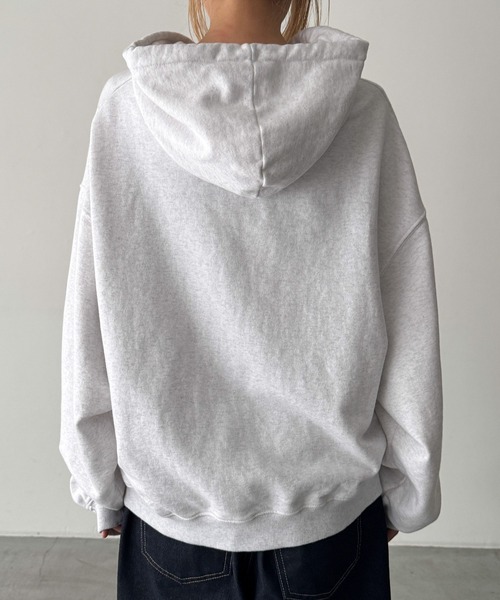 CANAL JEAN(キャナルジーン)の「El mar number 胸刺繍ジップパーカー(パーカー・レディース・アッシュ・ONE SIZE)」の8枚目の写真