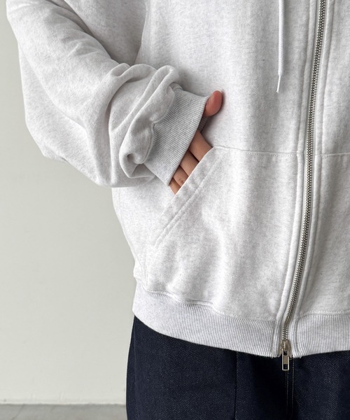 CANAL JEAN(キャナルジーン)の「El mar number 胸刺繍ジップパーカー(パーカー・レディース・アッシュ・ONE SIZE)」の10枚目の写真