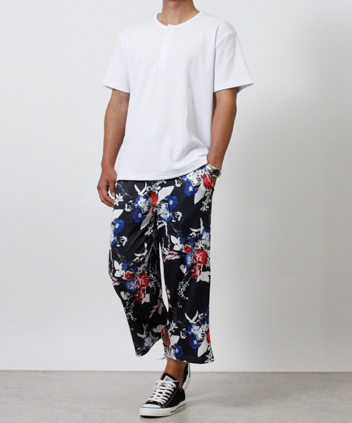 NYLAUS(ナイラス)の「【Nylaus】総柄 クロップド ストレッチパンツ 七分丈パンツ ルームウェア 部屋着 寝間着(その他パンツ・メンズ・ブラック系その他4/ブルー系その他2/ブルー系その他/ブラック系その他2/ブラック系その他・LL/M/L)」の13枚目の写真