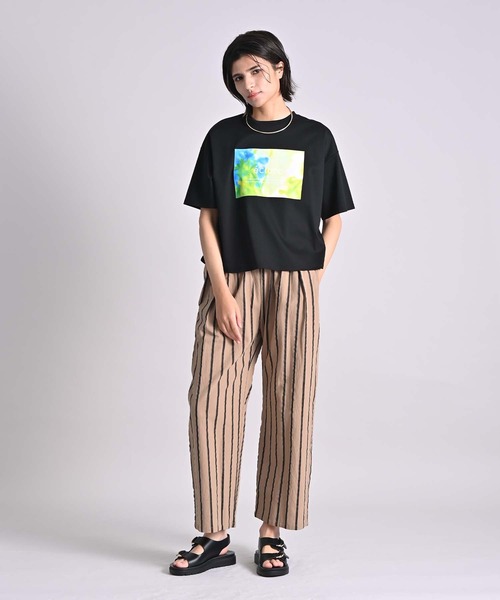RAW FUDGE（ローファッジ）の「シルケット天竺フォトプリントTシャツ（Tシャツ/カットソー・レディース・ブラック/オフホワイト/チャコールグレー・M）」の11枚目の写真