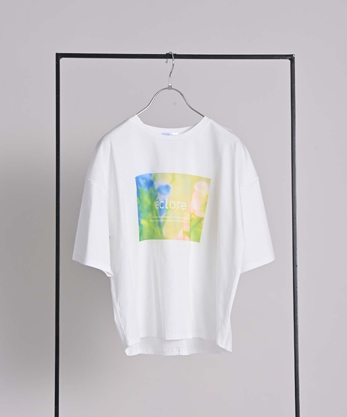 RAW FUDGE（ローファッジ）の「シルケット天竺フォトプリントTシャツ（Tシャツ/カットソー・レディース・ブラック/オフホワイト/チャコールグレー・M）」の21枚目の写真