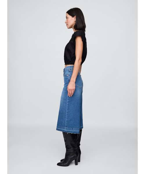 GAP(ギャップ)の「ハイライズ キュロットデニム(デニムパンツ・レディース・インディゴブルー・23/24/25/27/29/30/26/28)」の5枚目の写真