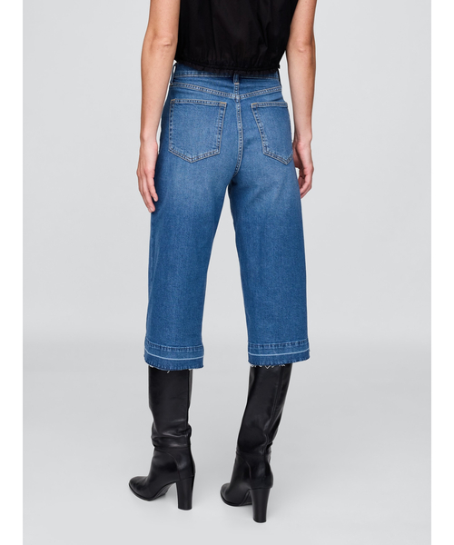 GAP(ギャップ)の「ハイライズ キュロットデニム(デニムパンツ・レディース・インディゴブルー・23/24/25/27/29/30/26/28)」の6枚目の写真