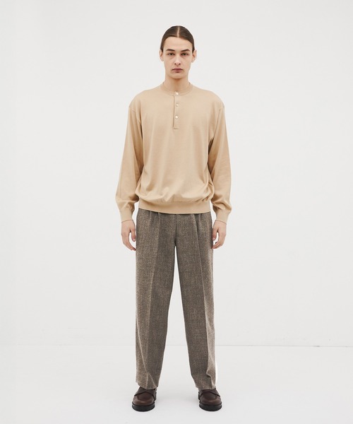 CITY TOKYO(シティトウキョウ)の「【CITY TOKYO/シティートーキョー】Giolica tweed トラウザーズ(スラックス・メンズ・ベージュ/ブラック・2/1)」の10枚目の写真
