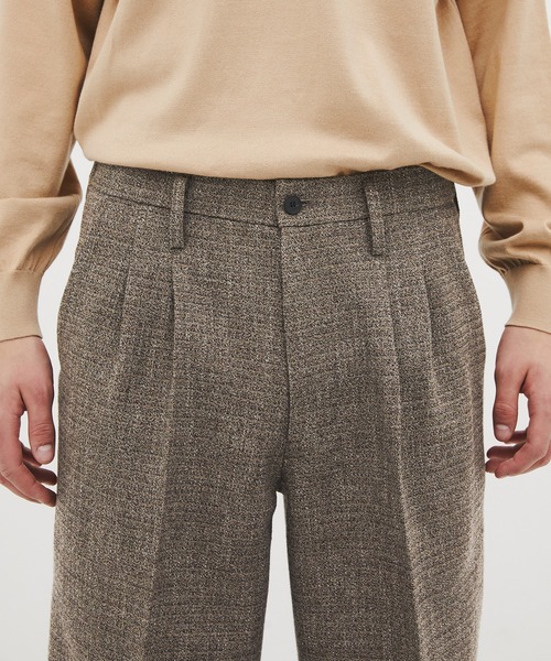CITY TOKYO(シティトウキョウ)の「【CITY TOKYO/シティートーキョー】Giolica tweed トラウザーズ(スラックス・メンズ・ベージュ/ブラック・2/1)」の13枚目の写真