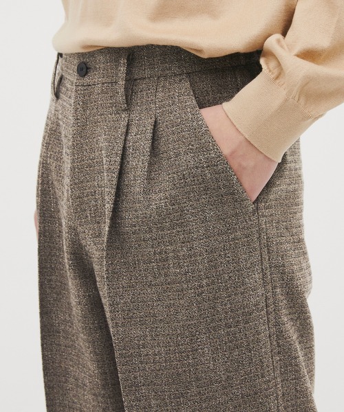 CITY TOKYO(シティトウキョウ)の「【CITY TOKYO/シティートーキョー】Giolica tweed トラウザーズ(スラックス・メンズ・ベージュ/ブラック・2/1)」の14枚目の写真
