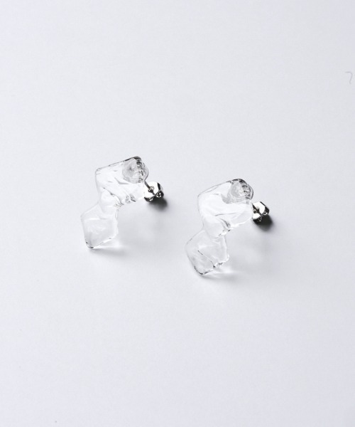 HARIO Lampwork Factory(ハリオランプワークファクトリー)の「ピアス ウスライ(ピアス(両耳用)・レディース・クリア・FREE)」の8枚目の写真