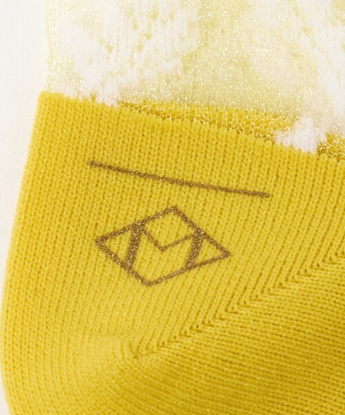 Steven Alan(スティーブンアラン)の「<MARCOMOMDE>VENICE PATTERN 07/ソックス(ソックス/靴下・レディース・イエロー/ブラック/パープル・FREE)」の7枚目の写真