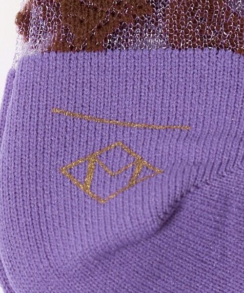 Steven Alan(スティーブンアラン)の「<MARCOMOMDE>VENICE PATTERN 07/ソックス(ソックス/靴下・レディース・イエロー/ブラック/パープル・FREE)」の9枚目の写真