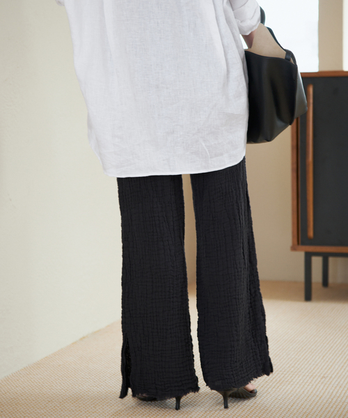 plage(プラージュ)の「LES ATELIERS FRANCAIS DE CONFECTION 別注 DOUBLE パンツ(その他パンツ・レディース・ブラック・38/36)」の10枚目の写真