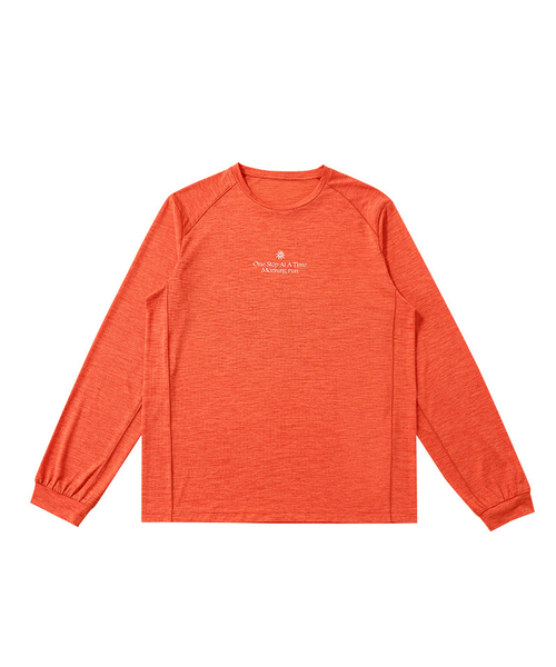 BUTTON SEOUL（ボタンソウル）の「エアロテック超軽量モーニングランロングスリーブ (6 COLOR)（Tシャツ/カットソー・メンズ・オリーブ/ブラック/ダークブラウン/オレンジ/パープル/レモンイエロー・SMALL/MEDIUM/LARGE/X-LARGE）」の6枚目の写真
