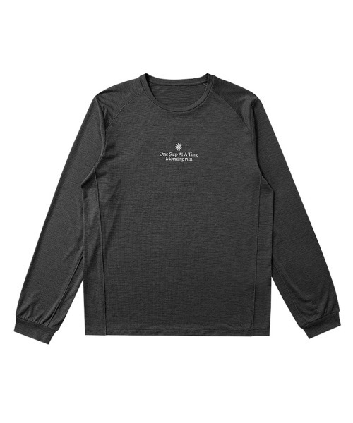 BUTTON SEOUL（ボタンソウル）の「エアロテック超軽量モーニングランロングスリーブ (6 COLOR)（Tシャツ/カットソー・メンズ・オリーブ/ブラック/ダークブラウン/オレンジ/パープル/レモンイエロー・SMALL/MEDIUM/LARGE/X-LARGE）」の7枚目の写真