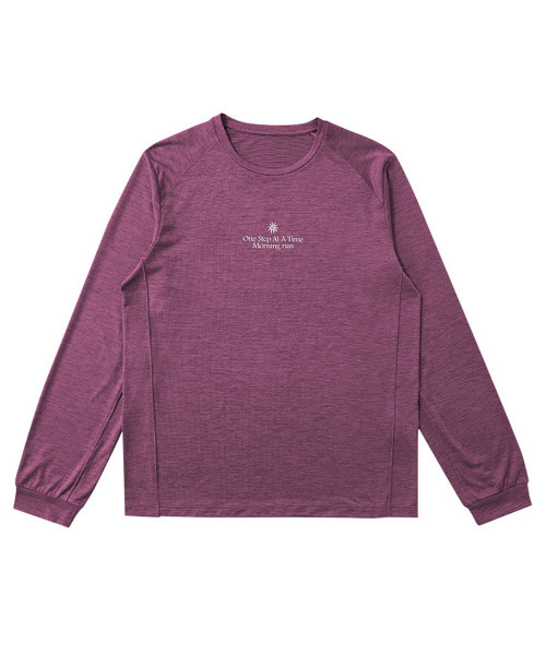 BUTTON SEOUL（ボタンソウル）の「エアロテック超軽量モーニングランロングスリーブ (6 COLOR)（Tシャツ/カットソー・メンズ・オリーブ/ブラック/ダークブラウン/オレンジ/パープル/レモンイエロー・SMALL/MEDIUM/LARGE/X-LARGE）」の9枚目の写真