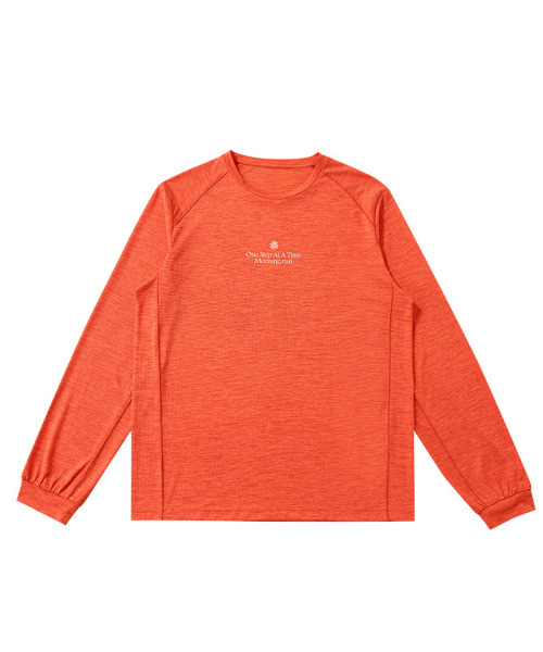 BUTTON SEOUL（ボタンソウル）の「エアロテック超軽量モーニングランロングスリーブ (6 COLOR)（Tシャツ/カットソー・メンズ・オリーブ/ブラック/ダークブラウン/オレンジ/パープル/レモンイエロー・SMALL/MEDIUM/LARGE/X-LARGE）」の12枚目の写真