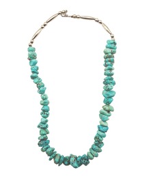Indian Jewelry（インディアンジュエリー）の「THEATER シアター ターコイズストーンシルバーフックネックレス 45cm Made in USA（ネックレス）」