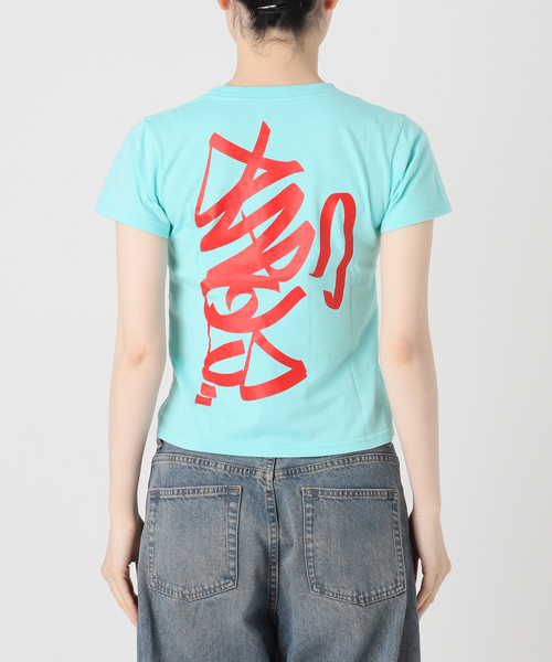 Oriens JOURNAL STANDARD（オリエンス ジャーナルスタンダード）の「グラフィティプリント TEE（Tシャツ/カットソー・レディース・ブルー/アーミー・MEDIUM/SMALL）」の14枚目の写真