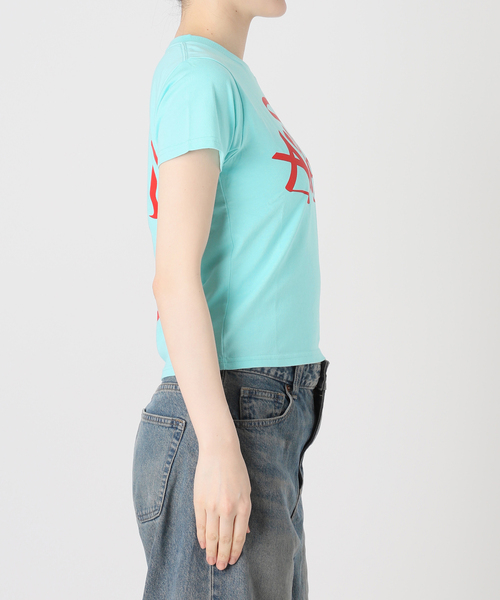 Oriens JOURNAL STANDARD（オリエンス ジャーナルスタンダード）の「グラフィティプリント TEE（Tシャツ/カットソー・レディース・ブルー/アーミー・MEDIUM/SMALL）」の15枚目の写真