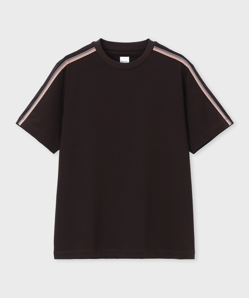 Paul Smith(ポールスミス)の「シグネチャーストライプテープ 半袖Tシャツ / 163503 607Z(Tシャツ/カットソー・メンズ・ダークグレー/ホワイト・SMALL/XX-LARGE/X-LARGE/LARGE/MEDIUM)」の2枚目の写真