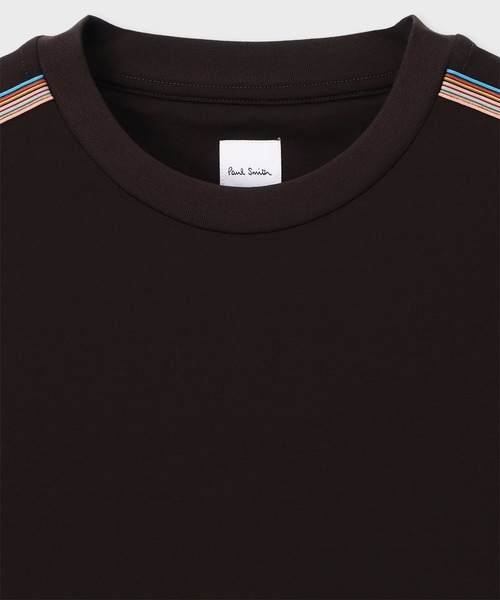 Paul Smith(ポールスミス)の「シグネチャーストライプテープ 半袖Tシャツ / 163503 607Z(Tシャツ/カットソー・メンズ・ダークグレー/ホワイト・SMALL/XX-LARGE/X-LARGE/LARGE/MEDIUM)」の3枚目の写真
