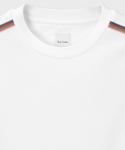 Paul Smith(ポールスミス)の「シグネチャーストライプテープ 半袖Tシャツ / 163503 607Z(Tシャツ/カットソー・メンズ・ダークグレー/ホワイト・SMALL/XX-LARGE/X-LARGE/LARGE/MEDIUM)」の7枚目の写真