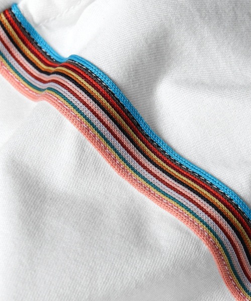 Paul Smith(ポールスミス)の「シグネチャーストライプテープ 半袖Tシャツ / 163503 607Z(Tシャツ/カットソー・メンズ・ダークグレー/ホワイト・SMALL/XX-LARGE/X-LARGE/LARGE/MEDIUM)」の9枚目の写真