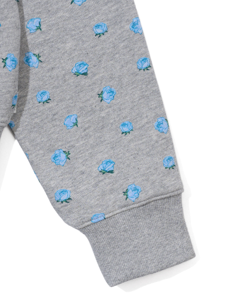 YOUHEE（ユヒ）の「FLOWER PATTERN HOOD ZIP-UP_MELANGE GREY（パーカー・レディース・その他・FREE）」の5枚目の写真