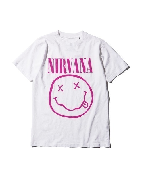 THRIFTY LOOK(スリフティールック)の「【THRIFTY LOOK】NIRVANA Tシャツ(Tシャツ/カットソー・メンズ・ホワイト・M/L/XL)」の1枚目の写真
