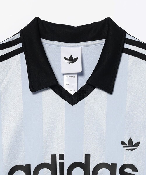 adidas(アディダス)の「adidas / アーカイブカラーエンジニアードジャージ(Tシャツ/カットソー・メンズ・サックスブルー/ブラック・LARGE/MEDIUM/SMALL/X-LARGE)」の7枚目の写真