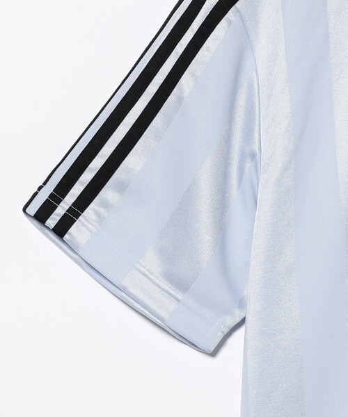 adidas(アディダス)の「adidas / アーカイブカラーエンジニアードジャージ(Tシャツ/カットソー・メンズ・サックスブルー/ブラック・LARGE/MEDIUM/SMALL/X-LARGE)」の8枚目の写真