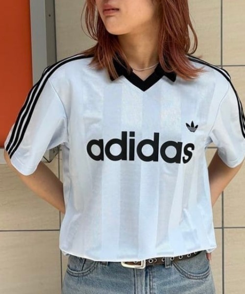 adidas(アディダス)の「adidas / アーカイブカラーエンジニアードジャージ(Tシャツ/カットソー・メンズ・サックスブルー/ブラック・LARGE/MEDIUM/SMALL/X-LARGE)」の14枚目の写真