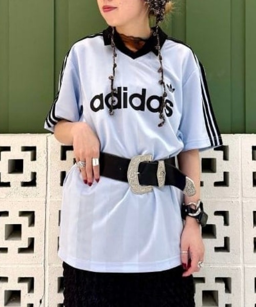 adidas(アディダス)の「adidas / アーカイブカラーエンジニアードジャージ(Tシャツ/カットソー・メンズ・サックスブルー/ブラック・LARGE/MEDIUM/SMALL/X-LARGE)」の15枚目の写真