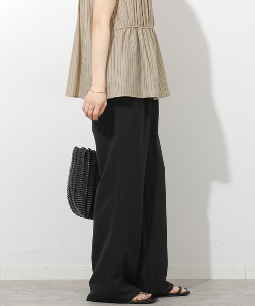 JOURNAL STANDARD relume(ジャーナルスタンダード レリューム)の「接触冷感 / 防シワ【MULTI FUNC+】フレアパンツ(スラックス・レディース・ブラック/ブラウン・38/36)」の3枚目の写真