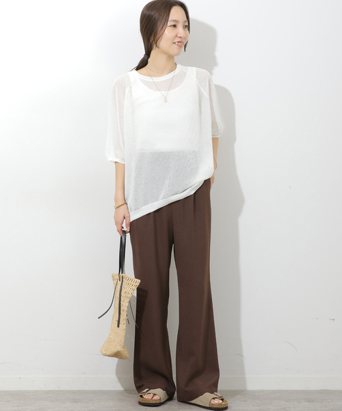 JOURNAL STANDARD relume(ジャーナルスタンダード レリューム)の「接触冷感 / 防シワ【MULTI FUNC+】フレアパンツ(スラックス・レディース・ブラック/ブラウン・38/36)」の5枚目の写真