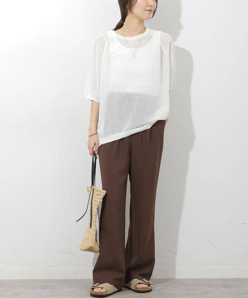 JOURNAL STANDARD relume(ジャーナルスタンダード レリューム)の「接触冷感 / 防シワ【MULTI FUNC+】フレアパンツ(スラックス・レディース・ブラック/ブラウン・38/36)」の6枚目の写真
