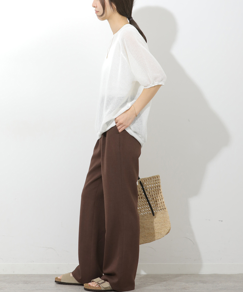 JOURNAL STANDARD relume(ジャーナルスタンダード レリューム)の「接触冷感 / 防シワ【MULTI FUNC+】フレアパンツ(スラックス・レディース・ブラック/ブラウン・38/36)」の7枚目の写真