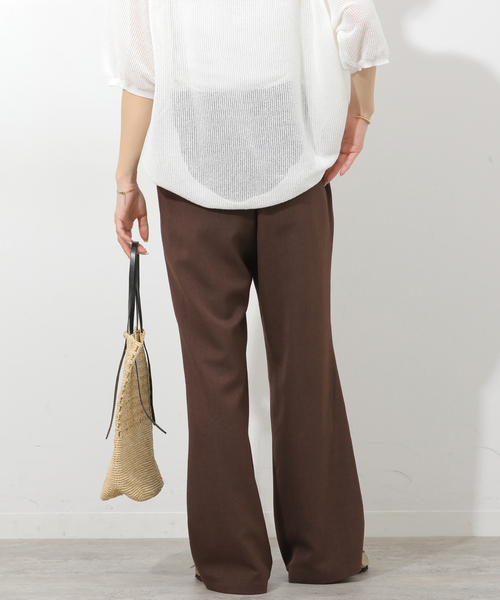 JOURNAL STANDARD relume(ジャーナルスタンダード レリューム)の「接触冷感 / 防シワ【MULTI FUNC+】フレアパンツ(スラックス・レディース・ブラック/ブラウン・38/36)」の12枚目の写真