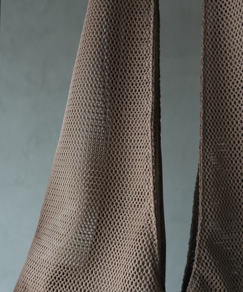 cii(シー)の「【UNISEX】Layered Mesh Bag / レイヤードメッシュバッグ(トートバッグ・メンズ・ライトグレー/ベージュ/ブラック/ブルー・FREE)」の9枚目の写真