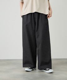 Idnes ヒッコリーワイドパンツ