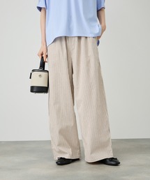 Idnes ヒッコリーワイドパンツ