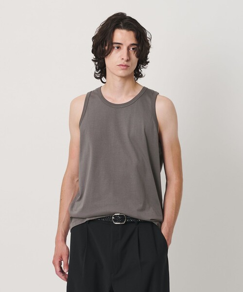 BEAUTY&YOUTH UNITED ARROWS(ビューティーアンドユースユナイテッドアローズ)の「ハイゲージ コットン タンクトップ 抗菌防臭(タンクトップ・メンズ・ホワイト/ブラック/グレー系・XL/L/M/S)」の4枚目の写真