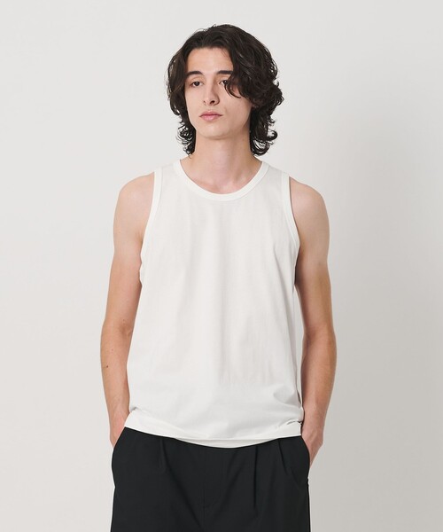 BEAUTY&YOUTH UNITED ARROWS(ビューティーアンドユースユナイテッドアローズ)の「ハイゲージ コットン タンクトップ 抗菌防臭(タンクトップ・メンズ・ホワイト/ブラック/グレー系・XL/L/M/S)」の6枚目の写真