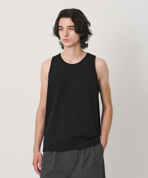 BEAUTY&YOUTH UNITED ARROWS(ビューティーアンドユースユナイテッドアローズ)の「ハイゲージ コットン タンクトップ 抗菌防臭(タンクトップ・メンズ・ホワイト/ブラック/グレー系・XL/L/M/S)」の8枚目の写真