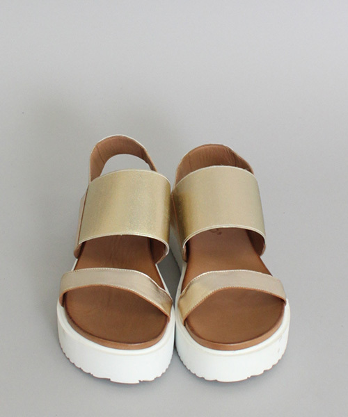 mystic(ミスティック)の「【INUOVO】バックストラップサンダル(サンダル・レディース・ゴールド/シルバー/ブラック・37/38/36)」の3枚目の写真