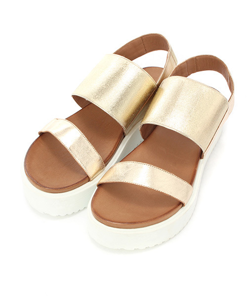 mystic(ミスティック)の「【INUOVO】バックストラップサンダル(サンダル・レディース・ゴールド/シルバー/ブラック・37/38/36)」の10枚目の写真