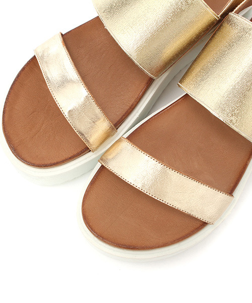 mystic(ミスティック)の「【INUOVO】バックストラップサンダル(サンダル・レディース・ゴールド/シルバー/ブラック・37/38/36)」の14枚目の写真