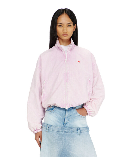 DIESEL(ディーゼル)の「ウィメンズ ジャケット G-LEAMER(ナイロンジャケット・レディース・ブラック/ピンク・38/42/40/44)」の11枚目の写真